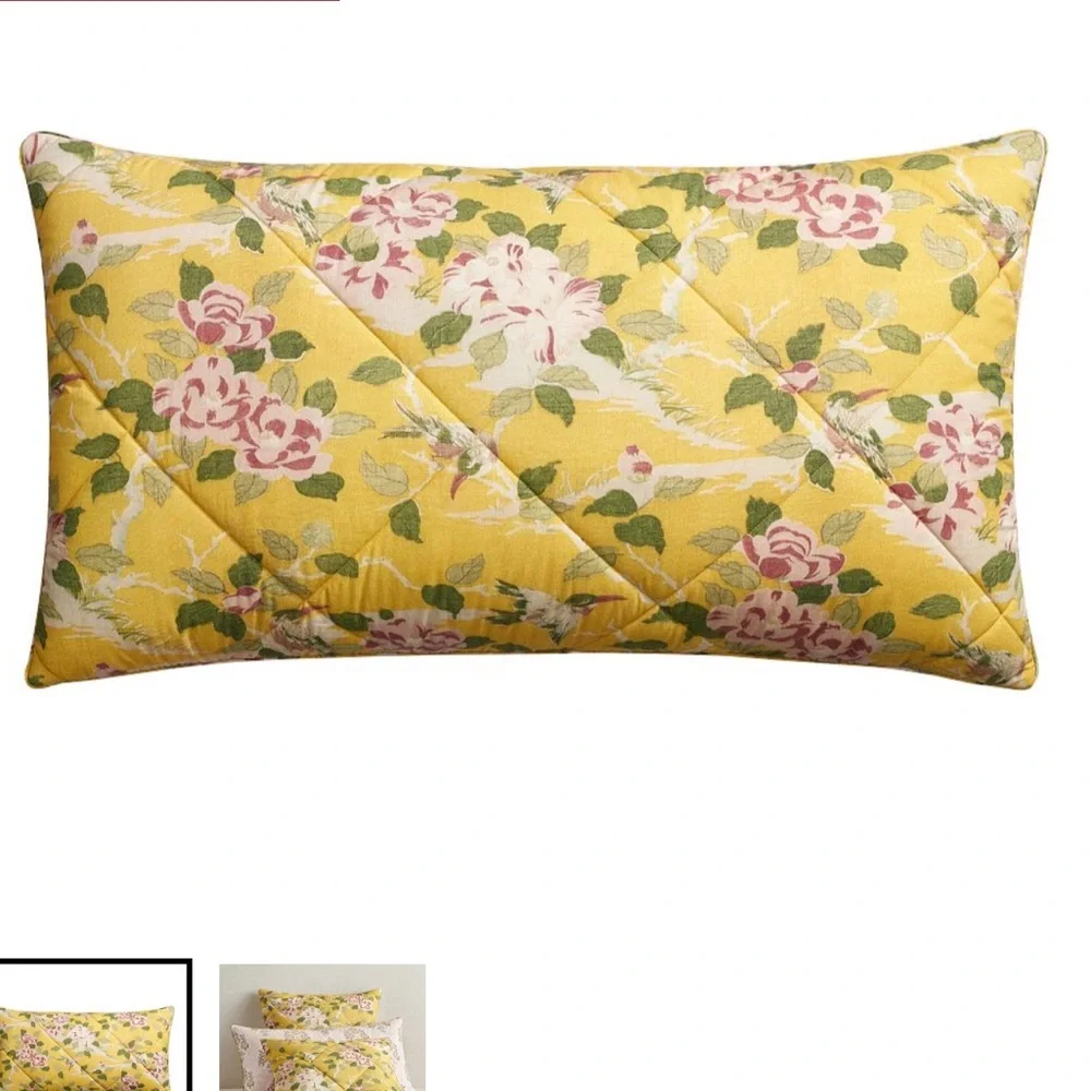 Pottery Barn Soleil Reversible Percale King Pillow Sham NWOT